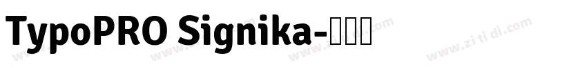 TypoPRO Signika字体转换